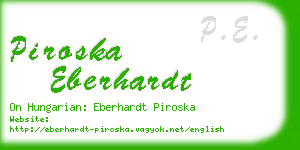 piroska eberhardt business card